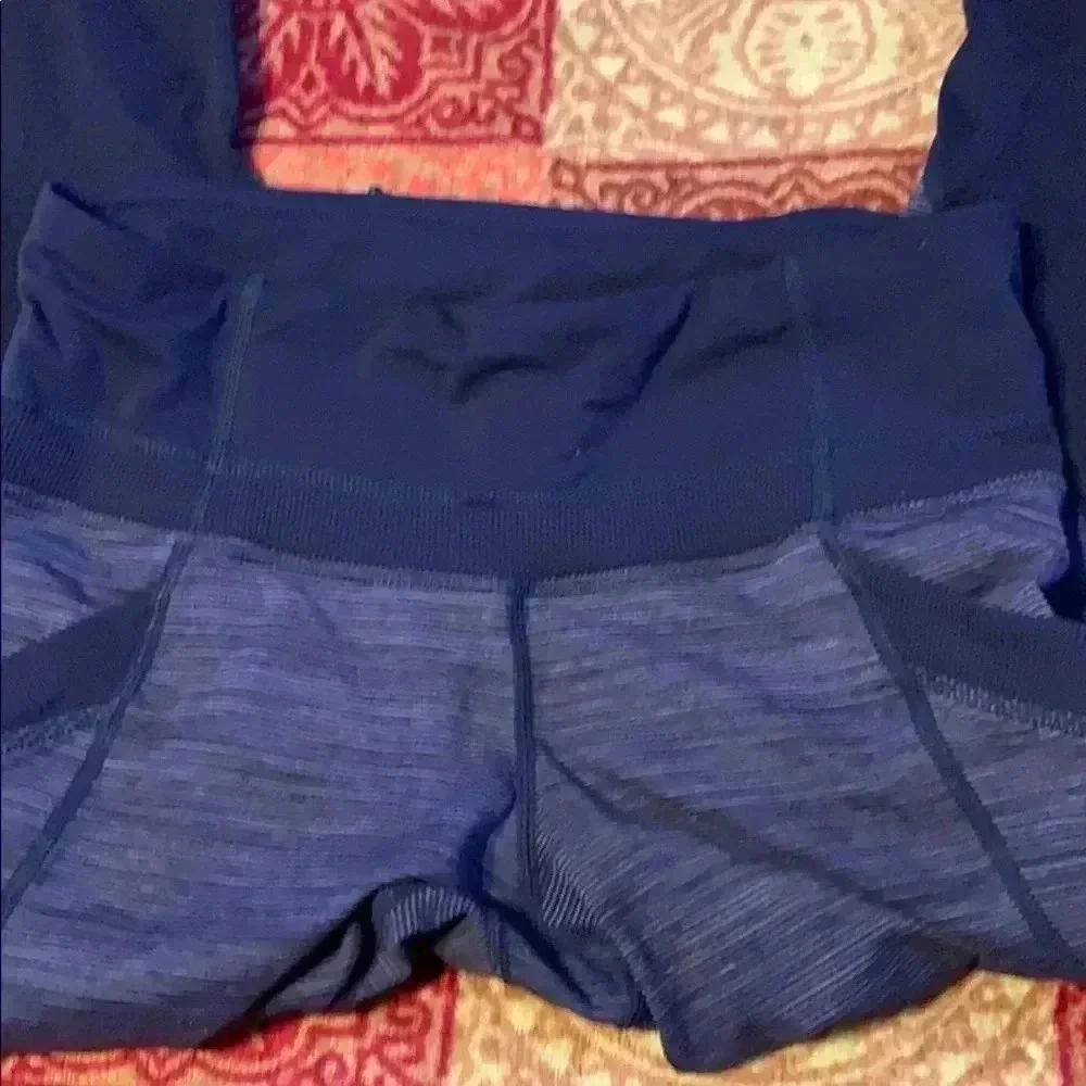 Lululemon run reflector crops